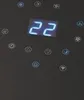 A close-up view of a digital display with various function icons on a black surface. Produktbild-Vorschau