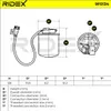 Kraftstofffilter RIDEX 9F0134 passend für MERCEDES-BENZ Produktbild-Vorschau 7