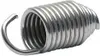 A close-up studio shot of a metal spring with a hook on one end, against a white background. Náhled obrázku produktu