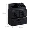relaxdays Make-Up-Organizer schwarz Náhled obrázku produktu 4