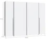 Forte Narago Schrank 270, weißer Kleiderschrank, Produktbild-Vorschau 5