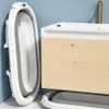 Faltbare Babybadewanne mit LCD-Thermometer und Kissen Produktbild-Vorschau 8