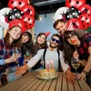 48 Marienkäfer-Latexballons, 12 Zoll, schwarz-weiß-rot, Partydeko Productafbeelding-voorbeeld