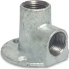 Gewindefitting Temperguss Wandscheibe 90° 1" IG x 1" IG Produktbild-Vorschau 1
