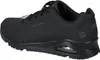 A black Skechers sneaker is shown from the side against a white background. Voir les images du produit