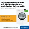 Exquisit Wärmepumpentrockner TWP903-410 weiss | 9 kg Produktbild-Vorschau 2