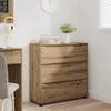 vidaXL Szafka do przechowywania Artisan dąb 80 x 31 x 81 cm Podgląd zdjęcia produktu 5