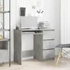 vidaXL Schreibtisch Betongrau 90x45x76 cm Holzwerkstoff Produktbild-Vorschau 2