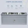 Ciotole per cani rialzate PAWHUT D08-036V00GY Anteprima dell’immagine prodotto 6