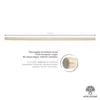 MOE UHANE® Barra da ginnastica in legno 100 cm per Anteprima dell’immagine prodotto 2