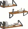 Relaxdays Wandregal, 3er Set, 3 Größen: 30, 35, 40 cm Produktbild-Vorschau 1