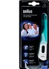 The image shows the packaging of a Braun digital thermometer. The packaging features a family photo and product benefits. Podgląd zdjęcia produktu