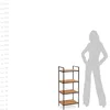 A shelf unit next to a silhouette of a person, with a height measurement scale on the left. Náhľad obrázku produktu