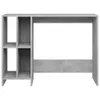 A concrete-effect computer desk with shelves on the left side, shown against a white background. Náhľad obrázku produktu