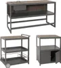 Aluminium Outdoor-Küche 3-teilig HWC-M64, Außenküche Garten Produktbild-Vorschau 3