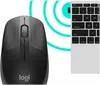 Logitech M190 Maus kabellos schwarz, anthrazit Produktbild-Vorschau 16