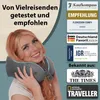FLOWZOOM COMFY Memory Foam Reise-Nackenkissen 360°, Grau Produktbild-Vorschau 4