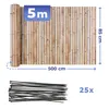 Balkonsichtschutz mit Bambusmuster, 5 m x 85 cm Produktbild-Vorschau 5