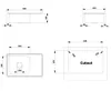 Technical drawings and dimensions of a sink. Produktbild-Vorschau