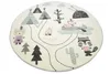 Spielteppich Kinderzimmer Teppich Camping Zelt Bären Berge Produktbild-Vorschau 3