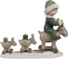 Clayre & Eef Figura decorativa Bambino 17x8x14 cm Beige Anteprima dell’immagine prodotto 1