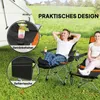 Lot de 2 chaises de camping pliables avec repose-pieds Voir les images du produit 5
