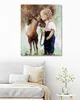 Zuty - Malen nach Zahlen - KLEINES MÄDCHEN UND PONY, 40x50 Produktbild-Vorschau 2