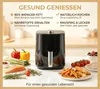 Zimilo 4L Heißluftfritteuse mit Sichtfenster, 1200W Air Produktbild-Vorschau 8
