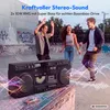 MEDION P66538 Kassettenrecorder (Retro Ghettoblaster mit Produktbild-Vorschau 4