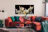MuchoWow® Poster Füchse - Schwarz 120x60 cm - Bild Produktbild-Vorschau 2