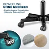 Taburetka na kolieskach BONY, Ø35cm, čierna Náhľad obrázku produktu 6