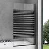 doporro Paroi de Baignoire 80x140 cm Pare Baignoire 1 Volet Voir les images du produit 3