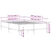 Bettgestell Sonoma-Eiche 150x200 cm Holzwerkstoff und Produktbild-Vorschau 8