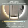 HOKO Miroir de salle de bain design rond 80 cm Vienne avec Voir les images du produit 2