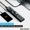 MULTIPORT USB rozbočovač 7-portový rozdeľovací adaptér Náhľad obrázku produktu 6
