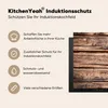 KitchenYeah© Herdabdeckplatte Hölzerner Hintergrund mit Produktbild-Vorschau 6