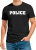 Herren T-Shirt Fasching Police Polizei Faschings-Shirt Produktbild-Vorschau 1
