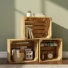 Wooden crates stacked and used for storage and display. Náhled obrázku produktu