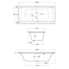 Schulte Badewanne Modell Onda, Weiß Sanitäracryl, 200x90 Produktbild-Vorschau 7