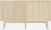 Credenza scandinava a 2 ante effetto legno, 150cm, Marrone Anteprima dell’immagine prodotto 3