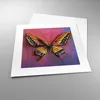 Poster - Poster ohne Rahmen - Schmetterling bunt gemalt - Produktbild-Vorschau 3