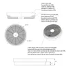 Filtre à charbon actif AKF01 pour hotte à recirculation Voir les images du produit 4