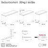 LAMO Manufaktur 3 Stück Wandregal Holz 40/35/30cm | Produktbild-Vorschau 7