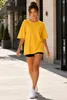 Reichstadt Damen Oversized T-Shirt 24RSW058 Yellow L Produktbild-Vorschau 3