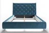 KAWOLA Bett ANNY Polsterbett Velvet petrol 200x200cm Produktbild-Vorschau 7