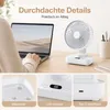 4x 4000mAh Akku Tischventilatoren, 4 Stufen, 90° Automatik Produktbild-Vorschau 5