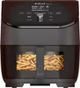 A black Instant Pot Vortex Plus Airfryer with french fries in its dual baskets. Produktbild-Vorschau