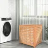 Primaster Wäschesammler natur Buche 55 x 37 x 52 cm Produktbild-Vorschau 3