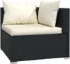 vidaXL 9-tlg. Garten-Lounge-Set mit Kissen Poly Rattan Produktbild-Vorschau 5