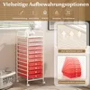 Carrello COSTWAY con 10 cassetti impilabili, carrello Anteprima dell’immagine prodotto 4